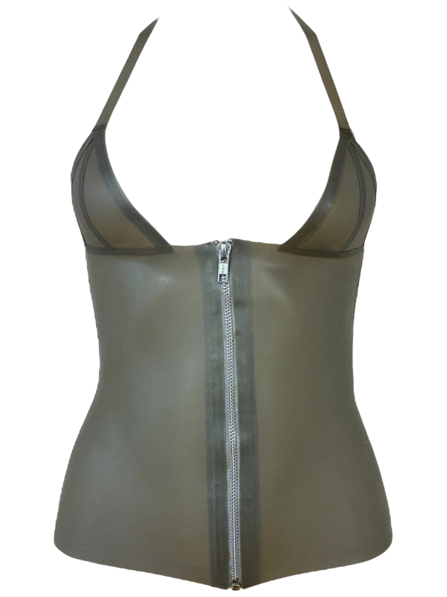 01- halter zip top